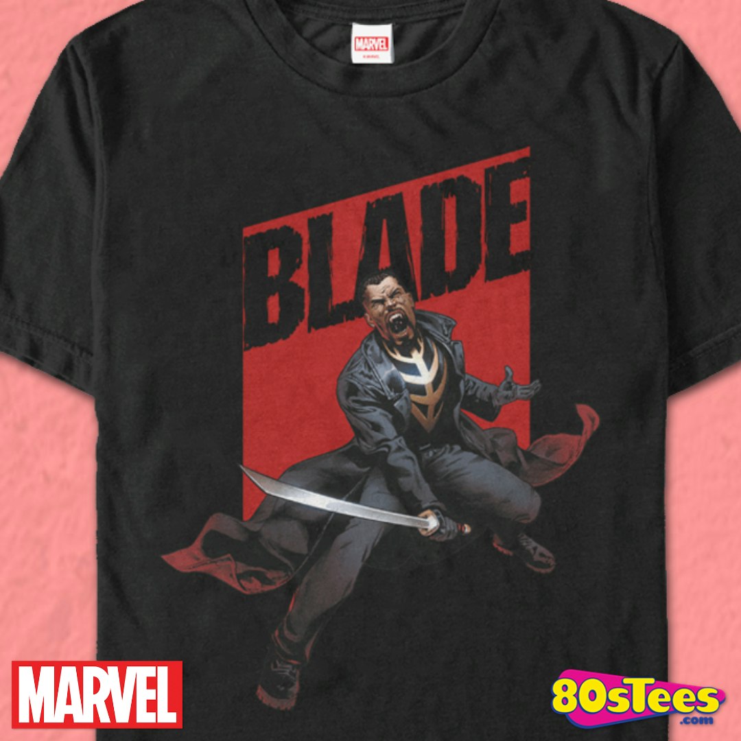 Marvel Blade Scream Mens T-shirt Black Sizes S XXL